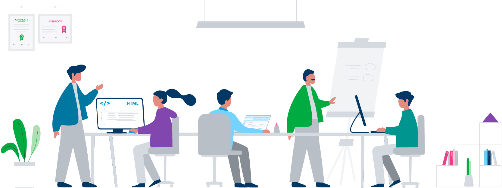 Team working illustration